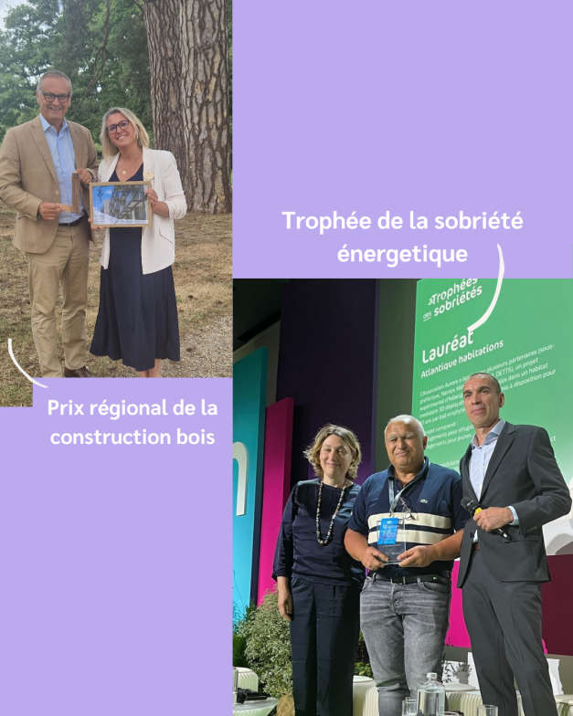 2 prix valorisant la qualité de réalisations d'Atlantique Habitations